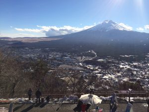 View from the mountain by Mount Fuji