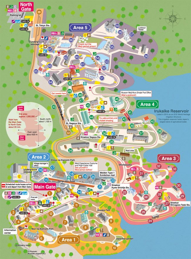 Meiji Village Map